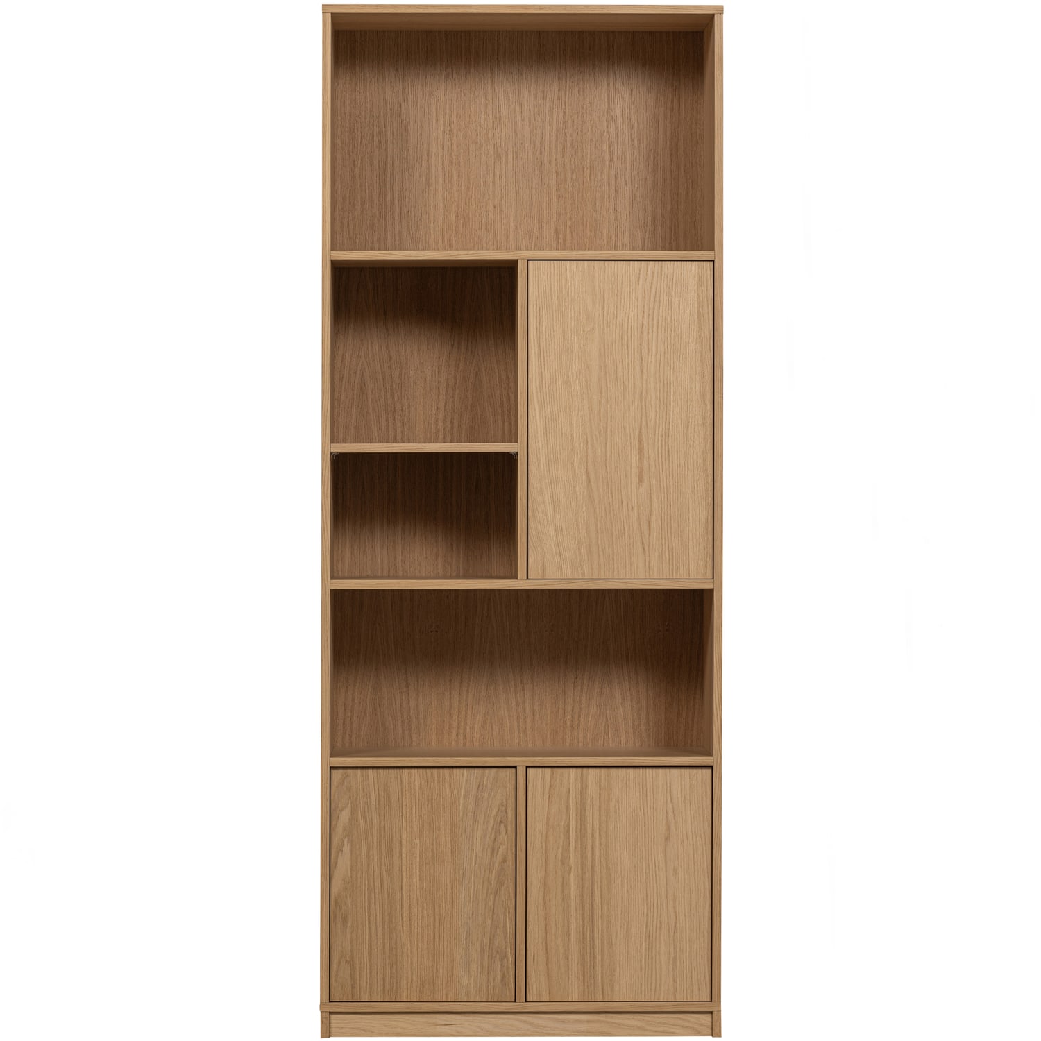 Bibliothèque 3 portes en bois H199cm – Bois clair