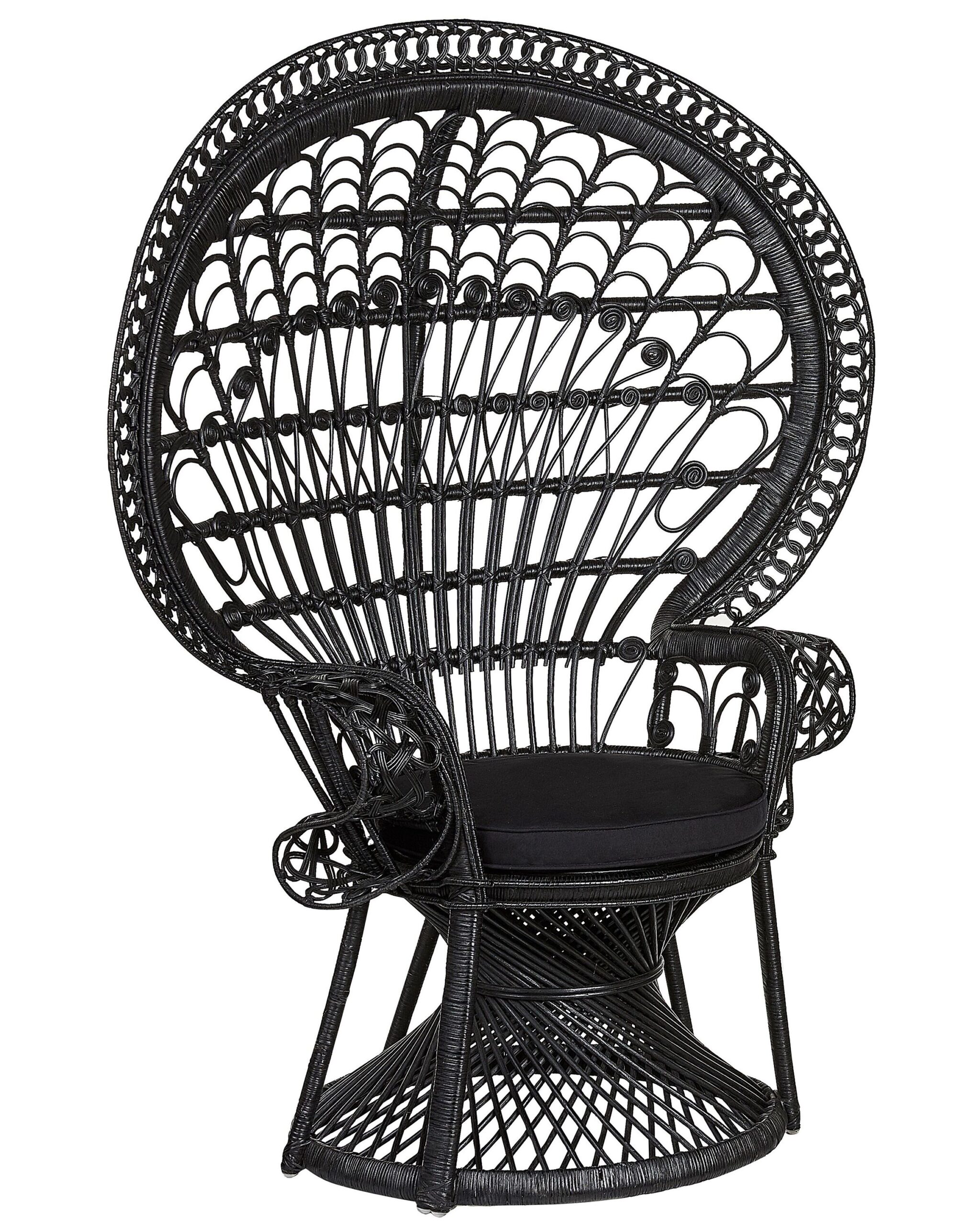 Chaise de jardin Rotin Noir
